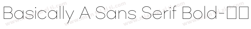 Basically A Sans Serif Bold字体转换